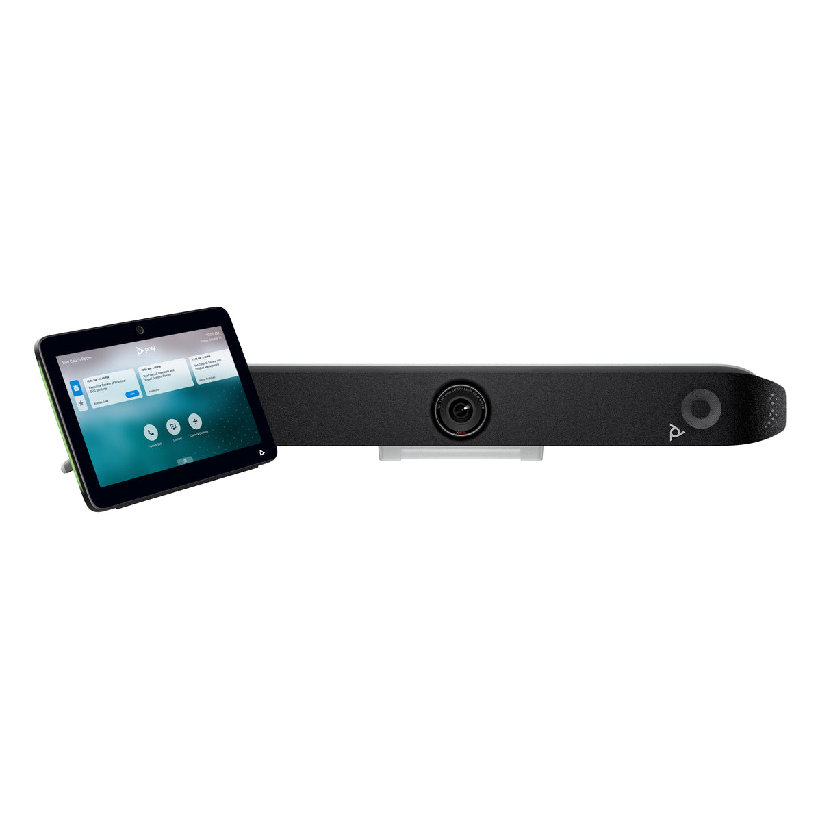 HP Poly Barra de video All-In-One Poly Studio X52 con kit de control TC10 y 1 año de Poly+, Negro