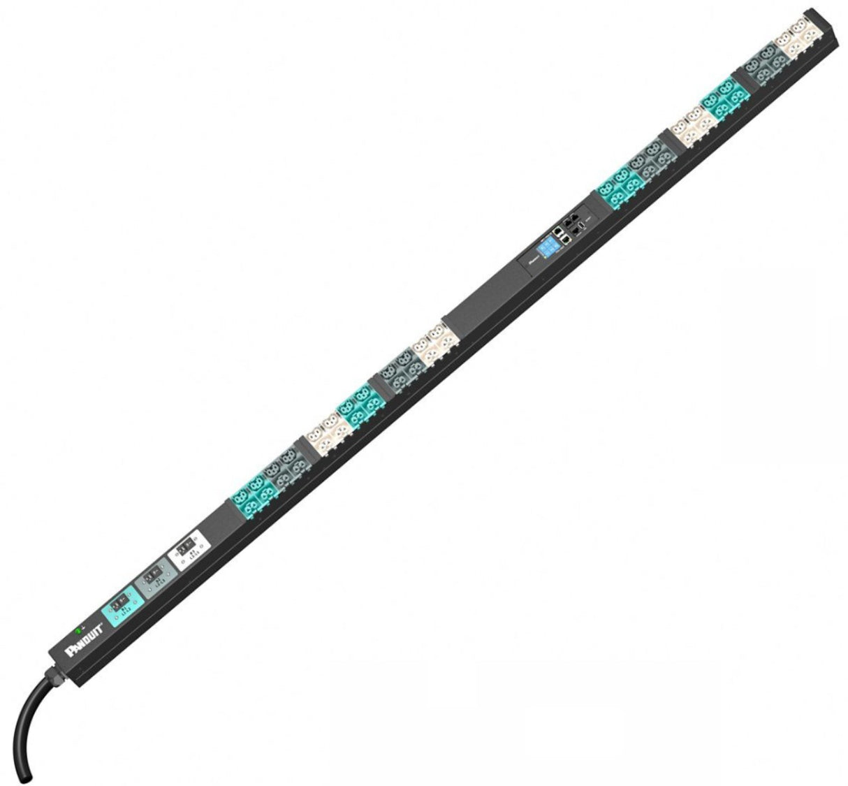 Panduit E48D21L unidad de distribución de energía (PDU) 48 salidas AC 0U Negro