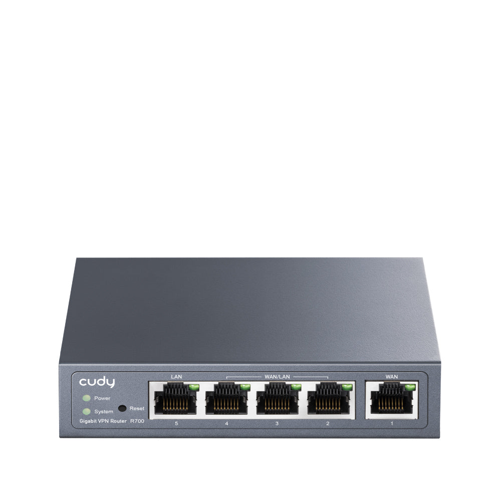 Cudy Gigabit Multi-WAN VPN Router enrutador Ethernet rápido, Gigabit Ethernet Gris