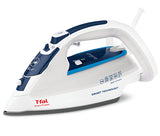 T-Fal Smart Protect Plancha de vapor en seco Suela Durilium Airglide 1700 W Azul, Blanco, 120 g/min, 40 g/min