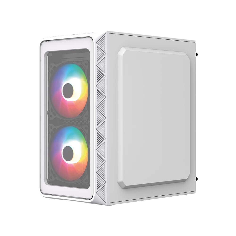 Acteck Doom Pro Crystal GI730 Mini Tower Blanco 600 W, Micro ATX, Mini-ITX, Metal