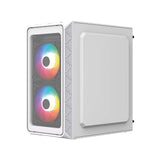 Acteck Doom Pro Crystal GI730 Mini Tower Blanco 600 W, Micro ATX, Mini-ITX, Metal