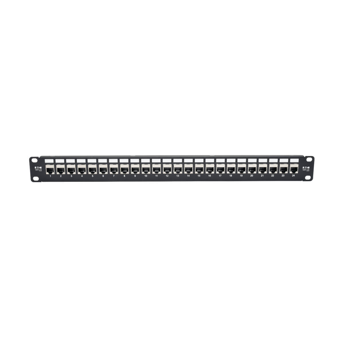 Tripp Lite N254-024-SH-6A Panel de Conexiones de Alimentación Cat6a, Ethernet RJ45, Blindado STP de 