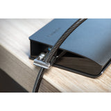 Kensington Cabndado de Seguridad para Computadora de Escritorio y Perifericos, Llave, Acero al carbón, Negro