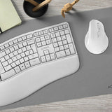 Combo ACTECK Creator Virtuos Fitt MK770 2 en 1 / Teclado Ergonómico + Mouse Vertical/ Inalámbrico 2.4 GHz+ Recarga USB C