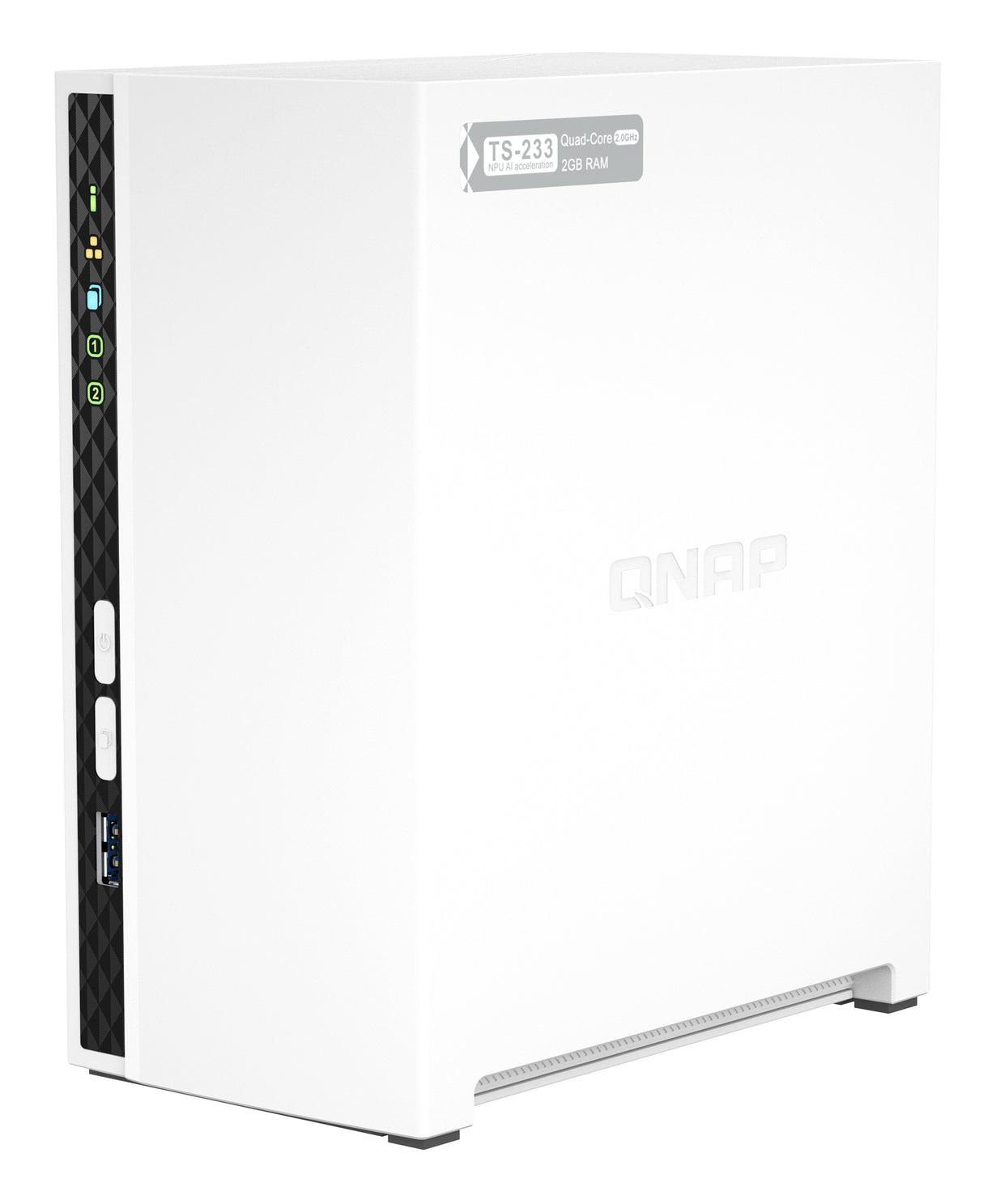 QNAP TS-233 Servidor Serial ATA II, Serial ATA III Serial ATA II, Serial ATA III 2.5,3.5 cm (2.5,3.5") 2.5,3.5 cm (2.5,3.5")