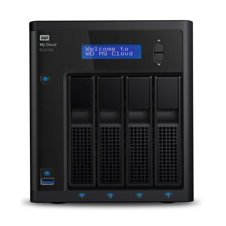 Western Digital My Cloud EX4100, 24TB NAS Escritorio Marvell Armada 388 2 GB DDR3 Unidad de disco duro My Cloud OS Negro