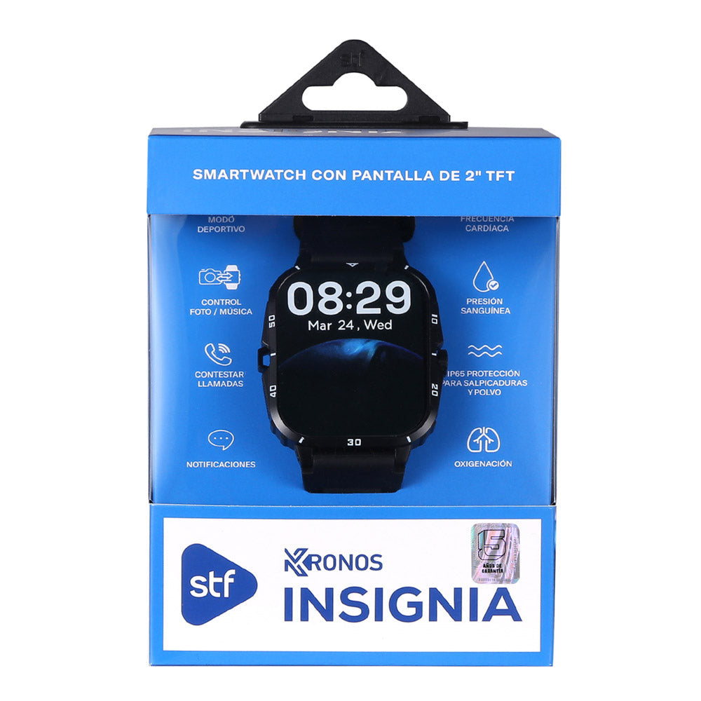 STF ST-W49759 reloj inteligente y deportivo 5.11 cm (2.01") TFT Digital 240 x 296 Pixeles Pantalla táctil Negro
