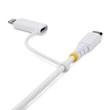 StarTech.com Cable de Carga USB-C de 1m con Adaptador Lightning - Cable Cargador USB Tipo C - 30W/60W(3A) - Cable Tipo C