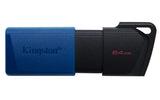Kingston Technology 64GB USB3.2 Gen 1 DataTraveler Exodia M (Negro + Azul) Memoria Flash 64 GB USB tipo A 3.2 Gen 1 (3.1 Gen 1) Deslizar