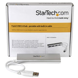 StarTech.com Hub Ladrón USB 3.0 de 4 Puertos - Hub Concentrador USB-A - Alimentado por el Bus - 5Gbps - Hub USB Portátil