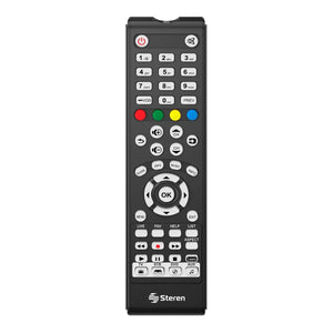 Control Remoto Steren Universal Tv 4 En 1 Con Autoaprendizaje Color Negro FullOffice.com