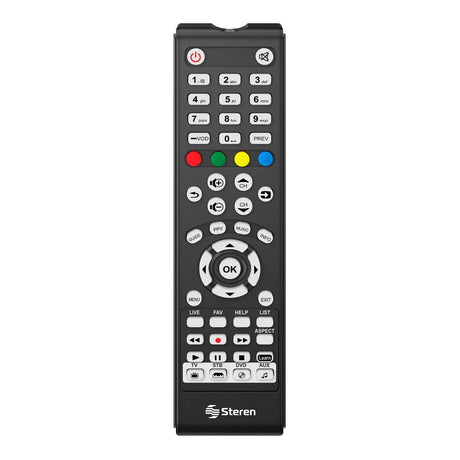 Control Remoto Steren Universal Tv 4 En 1 Con Autoaprendizaje Color Negro FullOffice.com