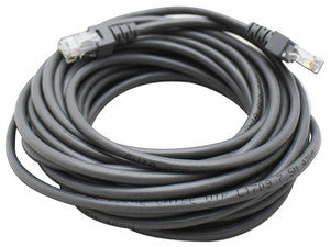 Cable de red Cat5e UTP RJ-45 de 7.5m, 1Gbps, Color Gris, PVC flexible