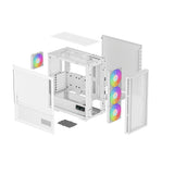 DeepCool CH560 DIGITAL WH carcasas ordenador ABS, Acero, Vidrio templado Midi Tower PC Blanco