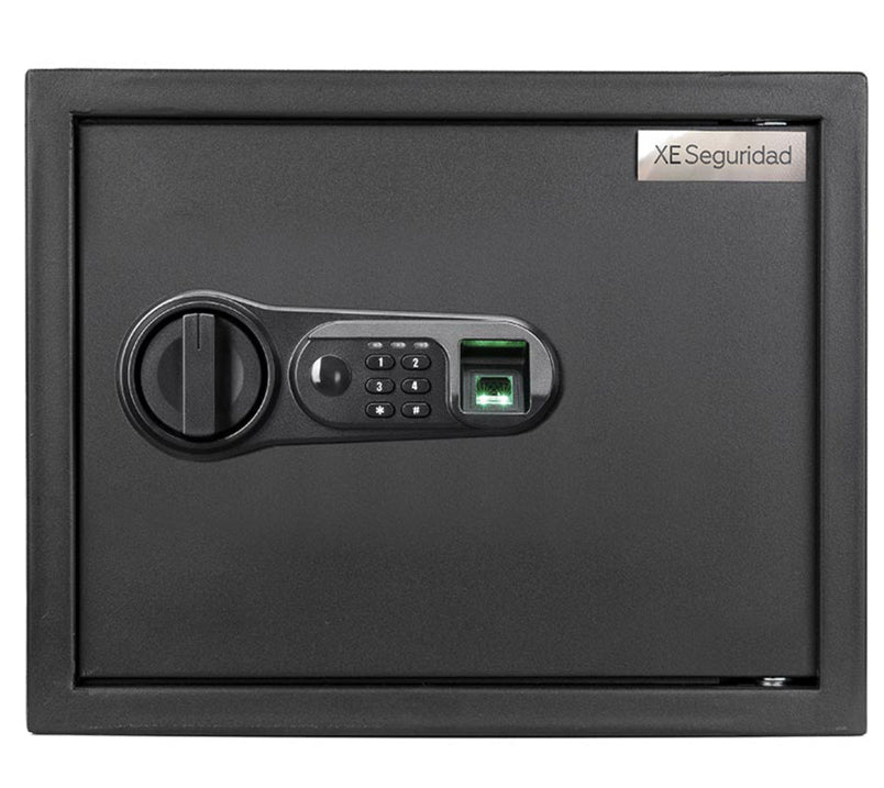 XE Seguridad CFBE-30 caja fuerte Caja fuerte portátil Negro, Lector de huellas dactilares, Llave, Cerradura con combinac