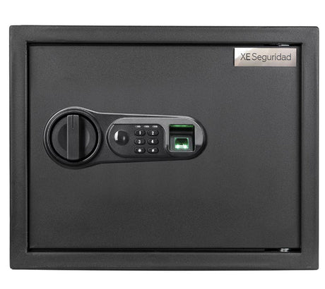XE Seguridad CFBE-30 caja fuerte Caja fuerte portátil Negro, Lector de huellas dactilares, Llave, Cerradura con combinac