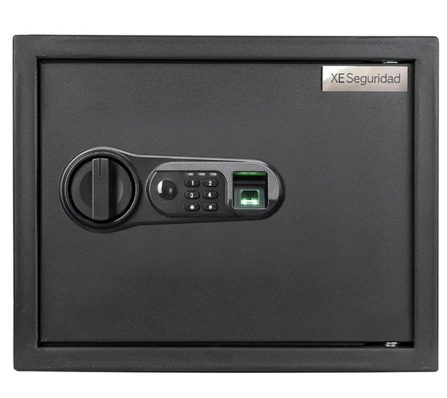 XE Seguridad CFBE-30 caja fuerte Caja fuerte portátil Negro, Lector de huellas dactilares, Llave, Cerradura con combinac