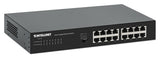 Intellinet Commutateur réseau (switch) Gigabit Ethernet 16 ports, Ethernet écoénergétique IEEE 802.3az, format bureau, é