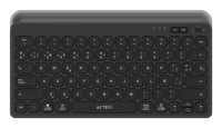 Teclado ACTECK Multidispositivo Inspire Trek TI737 / 2.4 MHz + 2 modos BT / Tamaño 65% / Teclas de Membrana Tipo Tijer