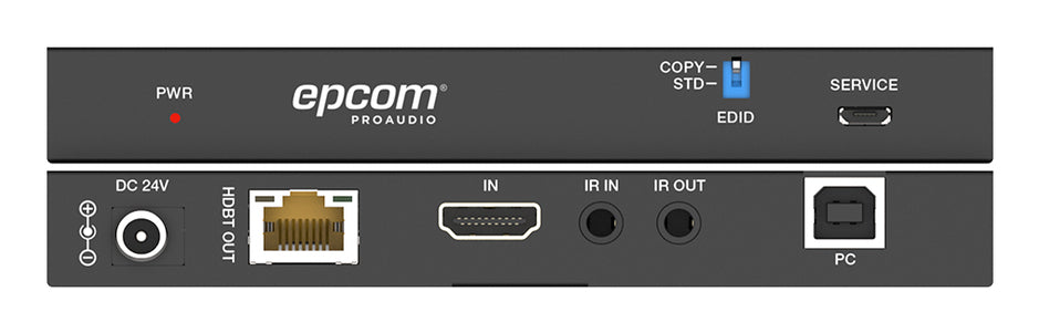 Epcom EPC-EHB150U2 extensor audio/video Transmisor y receptor de señales AV Negro