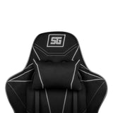 Vorago CGC501 silla para videojuegos Silla de consola para juegos Asiento acolchado tapizado Negro, 120 kg, Respaldo aco