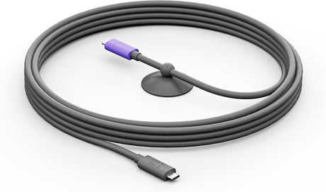 Logitech 952-000195 cable USB USB 3.2 Gen 2 (3.1 Gen 2) 5 m USB C Grafito, Violeta