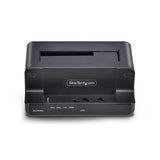 StarTech.com Clonador NVMe M.2 a SATA de 2.5/3.5 - Dock Duplicador Autónomo de 2 Bahías para SSD - Bidireccional NVMe a 