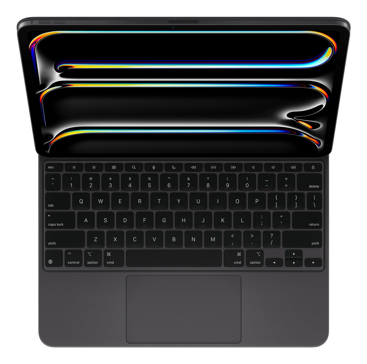 Apple Magic Keyboard QWERTY Inglés de EE.UU. Negro, Trackpad, Interruptor de llave de tijera