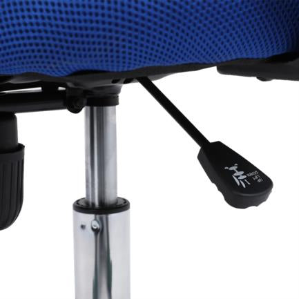 Nextep NE-650SA silla para oficina o computadora asiento acolchado respaldo de malla, Azul, Azul, Tela