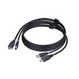 StarTech.com Cable KVM HDMI y USB 3.0 5Gbps de 1,8m - 4K 60Hz - Cable Combo HDMI 2.0 y USB para Switch Conmutador KVM Ca