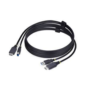 StarTech.com Cable KVM HDMI y USB 3.0 5Gbps de 1,8m - 4K 60Hz - Cable Combo HDMI 2.0 y USB para Switch Conmutador KVM Ca