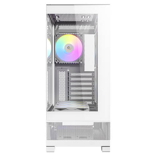 GABINETE ANTEC (CX700 ARGB WHITE) MEDIA TORRE ATX,CRISTAL,S/FUENTE,3*FAN,1*USB-C,1*USB 3.0,BLANCO