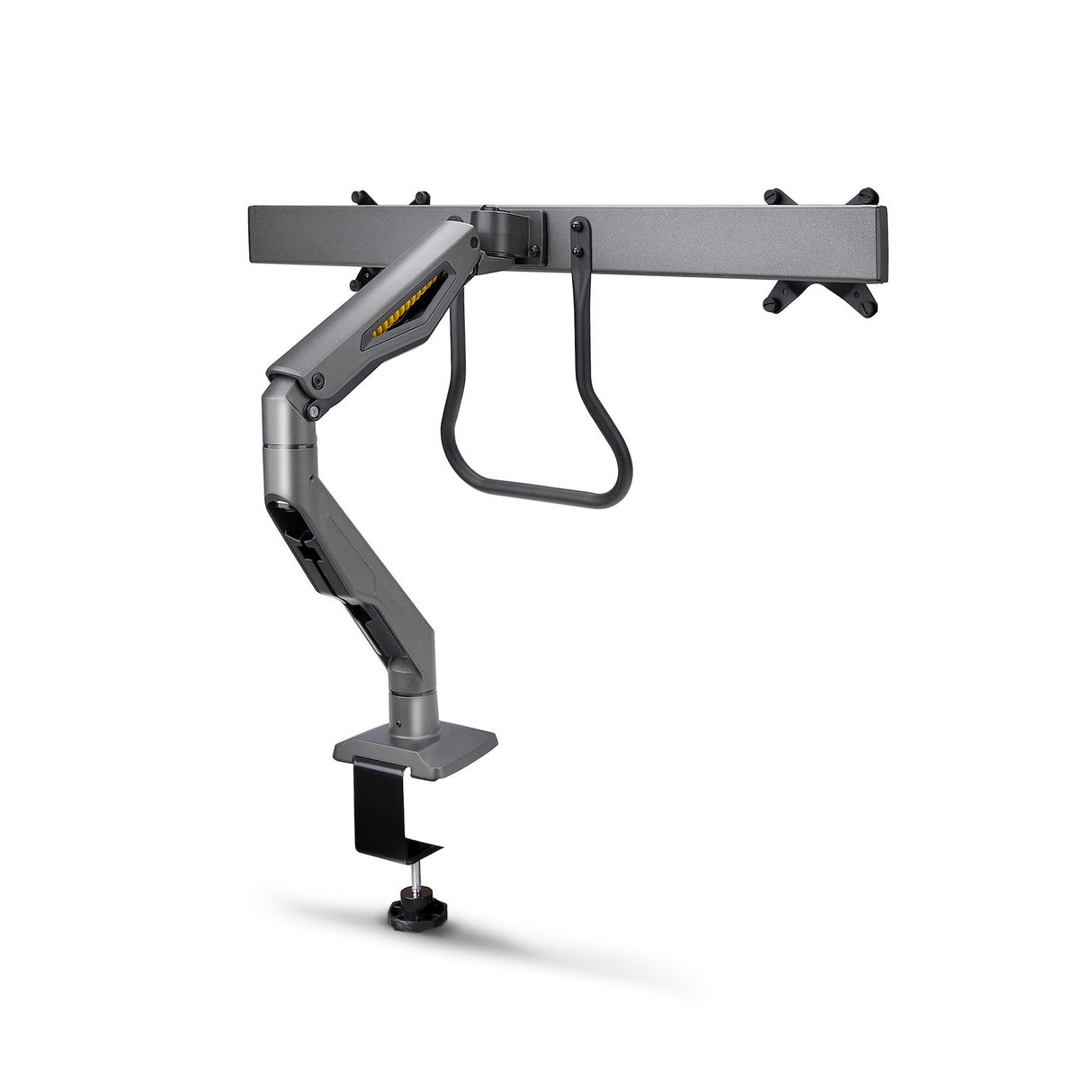 StarTech.com Brazo Soporte de Sobremesa con Travesaño para 2 Monitores - Soporte VESA para Pantallas de 27" - 75x75