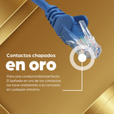Intellinet Cable de red, Cat6, UTP Cable Azul 7,5 m Cat6 U/UTP (UTP)