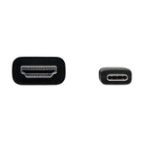 Tripp Lite U444-003-H4K6BE Cable Adaptador USB C a HDMI (M/M) – 4K @ 60 Hz, 4:4:4, Compatible con Thunderbolt 3, Negro, 