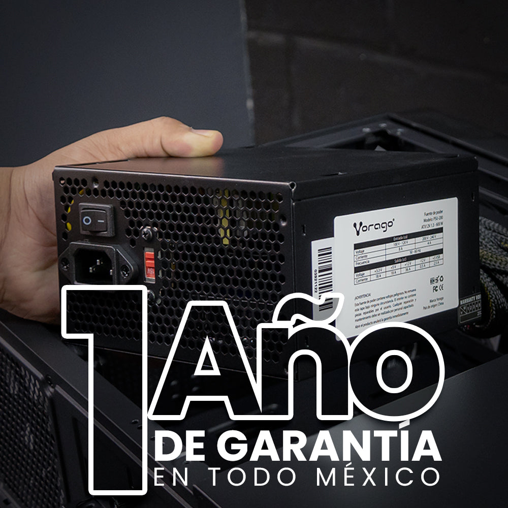 Vorago PSU-200 unidad de fuente de alimentación 600 W 20+4 pin ATX ATX Negro, 110 - 230 V