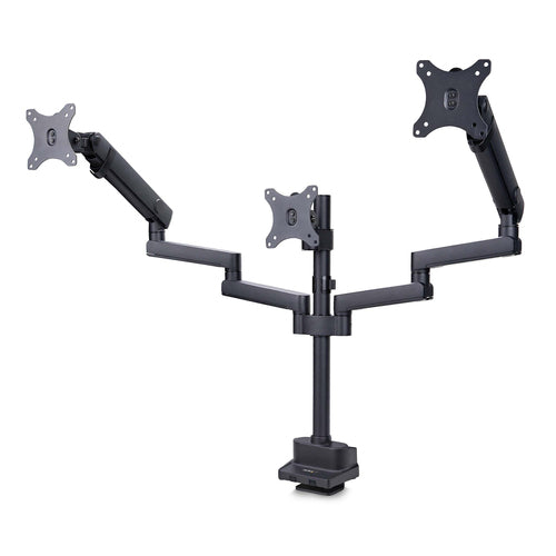 StarTech.com Soporte de Escritorio para 3 Monitores VESA 75x75/100x100 de 27 Pulgadas - Grommet o Abrazadera en C - Ajus