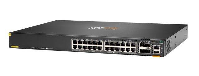 HPE Aruba Networking CX 6200F 24G 4SFP+ Switch, Gestionado, Gigabit Ethernet (10/100/1000), Montaje en rack