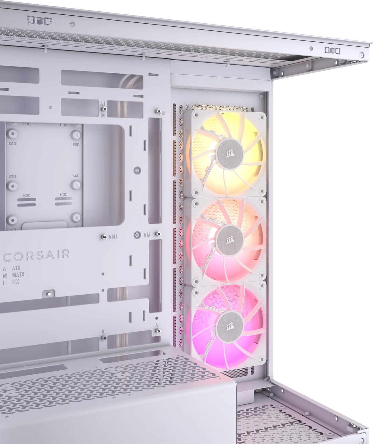 Corsair iCUE LINK 3500X RGB Midi Tower Blanco, EATX, Acero, Vidrio templado