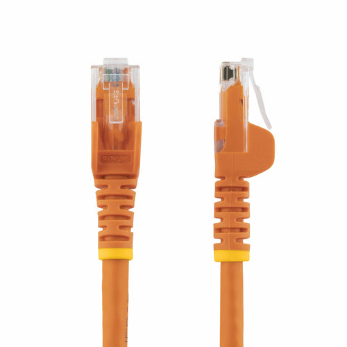 StarTech.com Cable de Red Ethernet Cat6 Snagless de 3m Naranja - Cable Patch RJ45 UTP Cables de red 3 m Cat6 RoHS