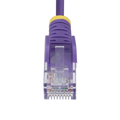 StarTech.com Cable de Red Ethernet CAT6 Delgado sin Enganches Morado de 10m - Cable RJ45 Snagless Slim de 28AWG - Alambr