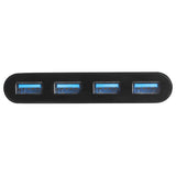 Lenovo Hub Concentrador USB 3.0 (5Gbps) de 4 Puertos - Ladrón USB-C a 4x USB A - Alimentado por el Bus Hubs de interfaz 