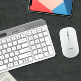 Acteck Creator Virtuos Silk MK720 teclado Ratón incluido Universal Bluetooth Español Blanco, Inalámbrico, Interruptor de