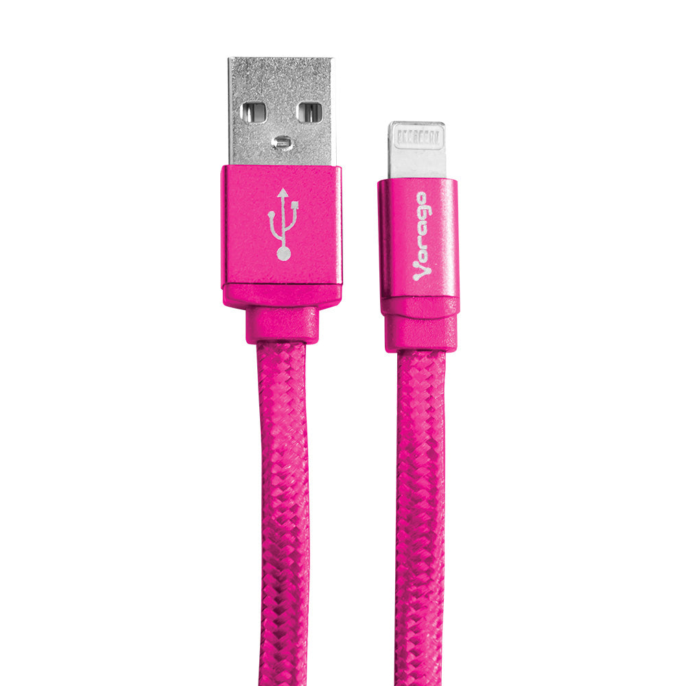 Vorago CAB-119 1 m Rosa, Lightning, USB A, Derecho, CAB-119/PK | Cables Lightning