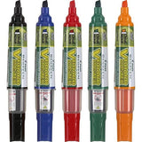 Pilot EMP-182 marcador 5 pieza(s) Punta de cincel Rojo, Negro, Azul, Verde, Naranja, Multicolor, Blister
