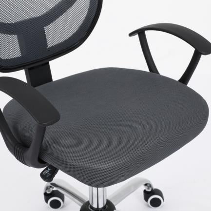 SILLA SECRETARIAL NEXTEP NE-650SG ALTURA AJUSTABLE, TELA GRIS, BASE GIRATORIA