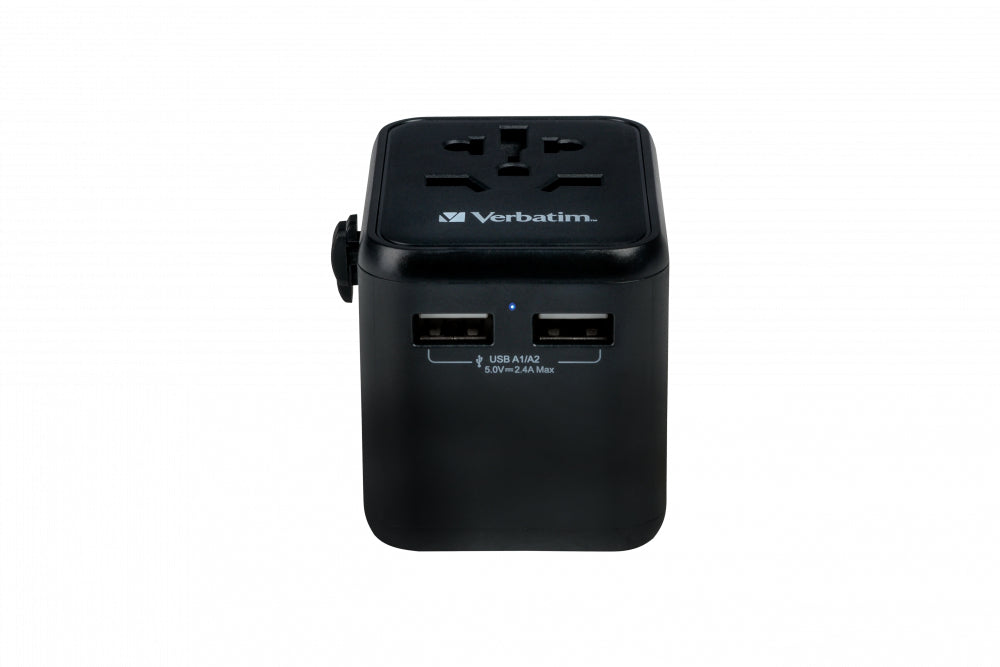 Verbatim 49543 adaptador de enchufe eléctrico Universal Negro