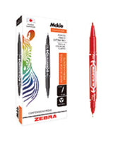 Zebra 404RJOMXC006 marcadores permanentes Punta fina Rojo Rojo Plástico