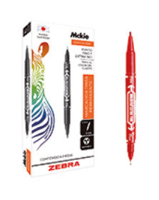 Zebra 404RJOMXC006 marcadores permanentes Punta fina Rojo Rojo Plástico
